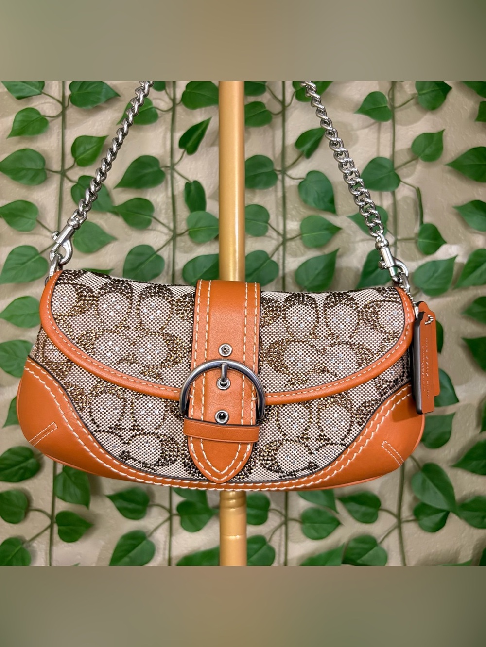 Coach Soho Bag 25 in crystal signature jacquard.